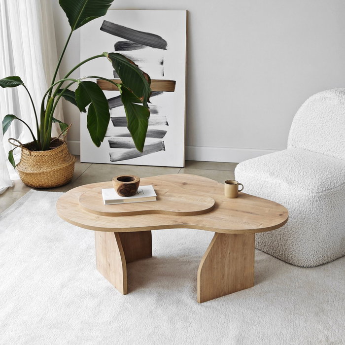 Hanah Home Mesa de Centro Melted - Sapphire Oak Hanah Home Mesa de Centro Melted - Sapphire Oak